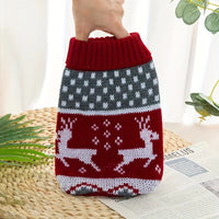 Christmas Style Pet Sweater for Dogs and Cats New Knitted Wool Sweater for Bichon and Corgi