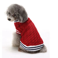 Halloween & Christmas Dog Sweater Cute Knitted Pet Jumper for Teddy Poodle Dogs, Warm Winter Puppy Outfit