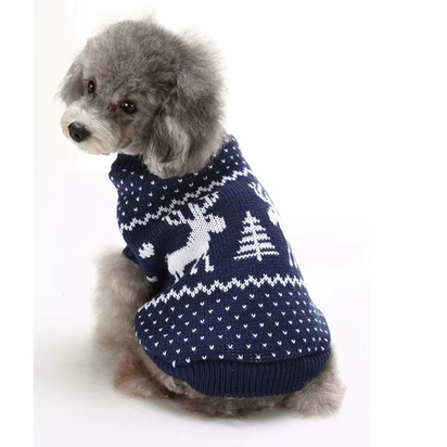 Halloween & Christmas Dog Sweater Cute Knitted Pet Jumper for Teddy Poodle Dogs, Warm Winter Puppy Outfit