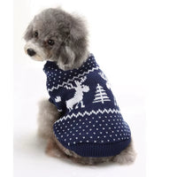 Halloween & Christmas Dog Sweater Cute Knitted Pet Jumper for Teddy Poodle Dogs, Warm Winter Puppy Outfit