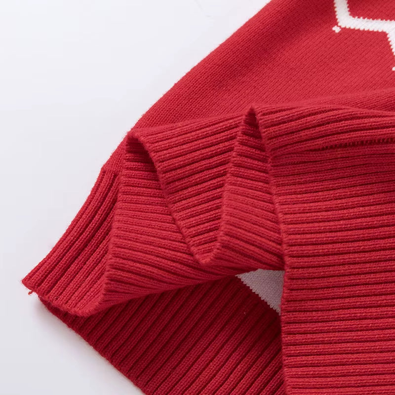 Christmas Family Sweaters 2025 New Father Mother Kids Clothing Xmas Parent-Child Matching Pollover Cartoon Knitted Jumper