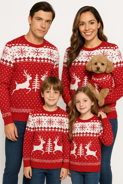 Purrfect Matching Sweaters: Festive Pullovers for Men, Women, Kids & Couples