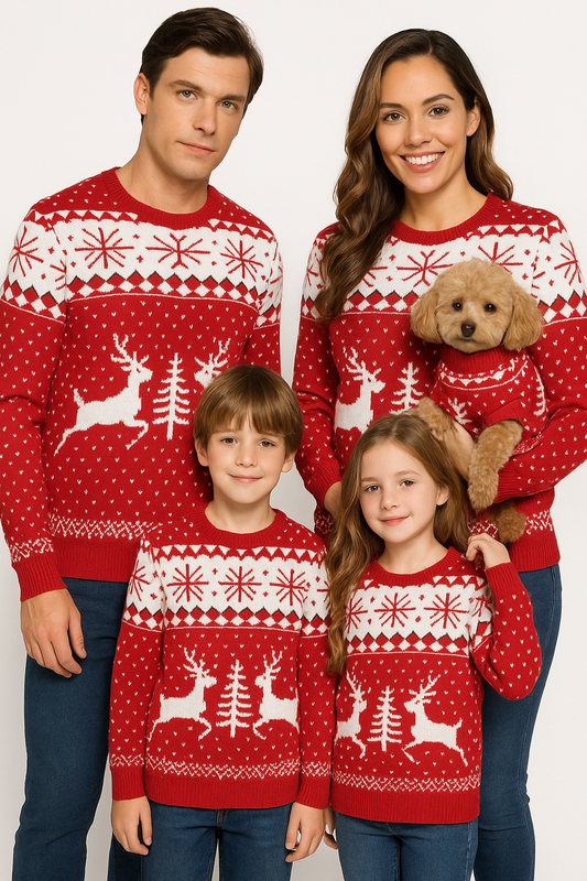 Purrfect Matching Sweaters: Festive Pullovers for Men, Women, Kids & Couples