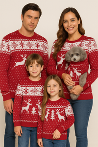 Matching Family Sweaters: Festive Pullovers for Men, Women, Kids & Couples